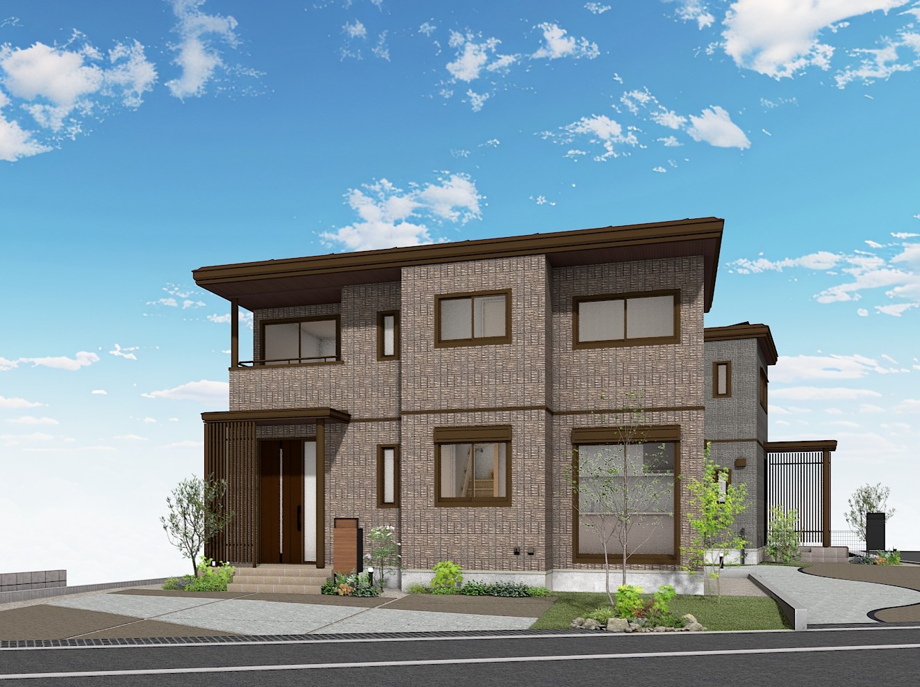 CGパースが設計図面をもとに制作したイメージです。