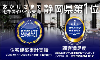 静岡県住宅建築実績20年間累計第1位