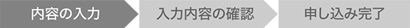 Step1：内容の入力