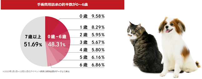 手術費用請求 6歳までで50%以上